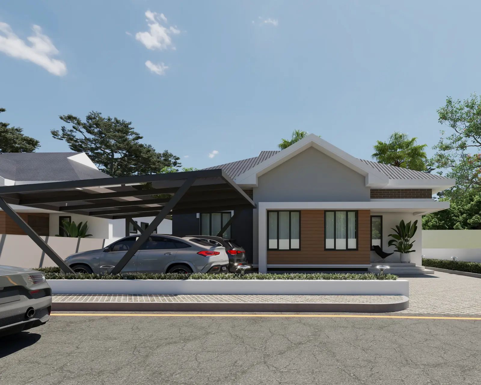 Front facade — day view