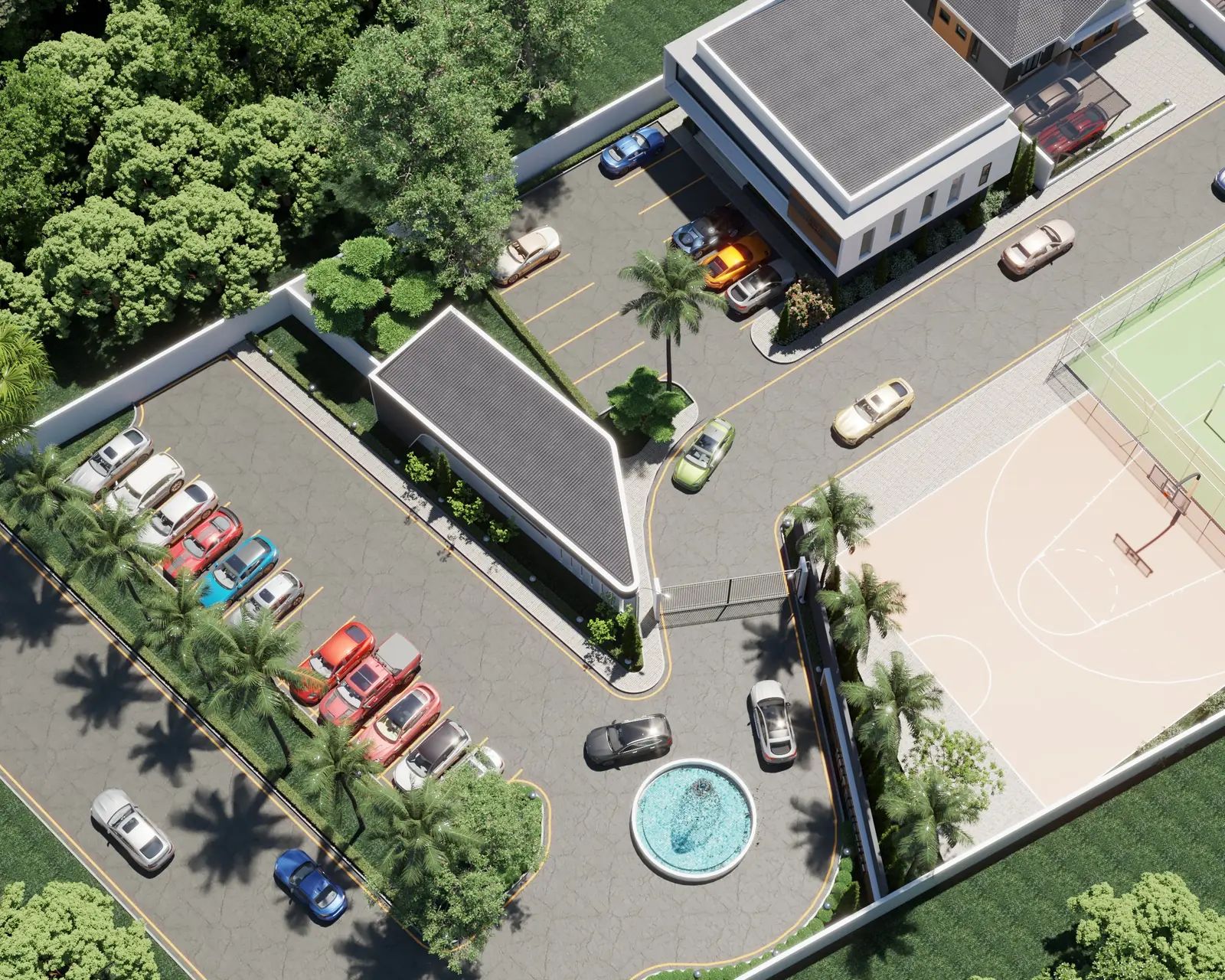 Aerial site view
